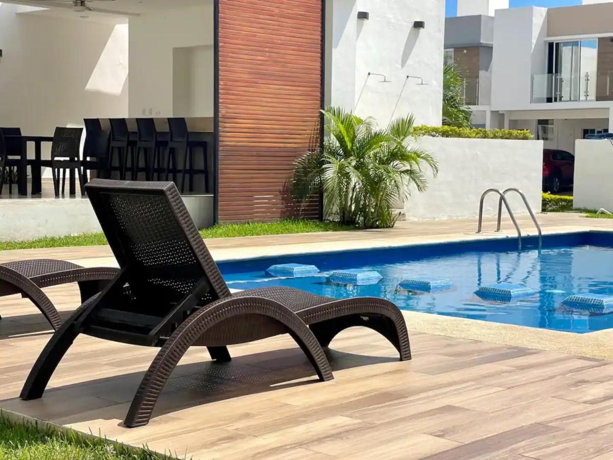 Villa Casa Familiar Cerca De La Playa Con Terraza Privada Cancún Exterior foto